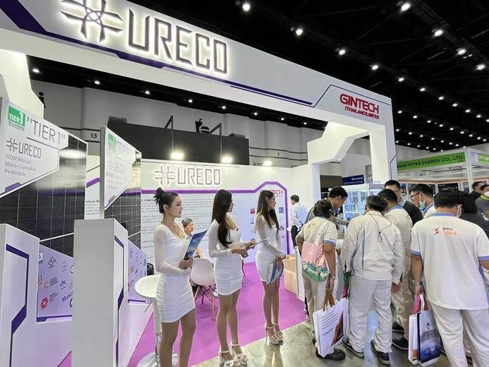 聯合再生能源參展泰國國際再生能源週,現場訂單超過3MW。(業者提供)