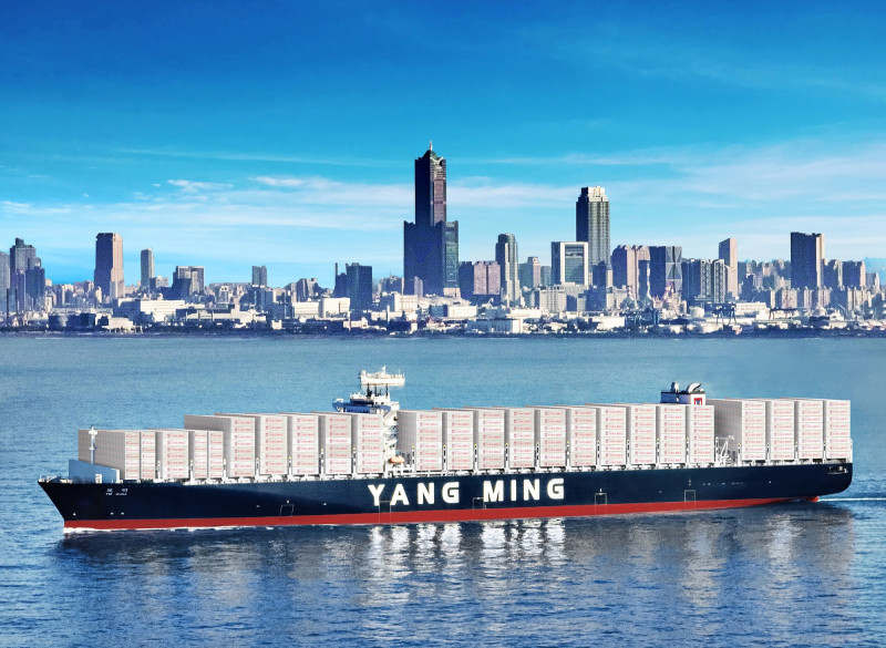 陽明斥資逾400億元購7艘LNG雙燃料貨櫃船 2028年交付。圖非LNG船。(陽明提供)