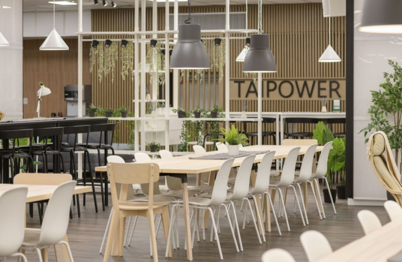 台電工餐廳改造後美感升級。（資料照）