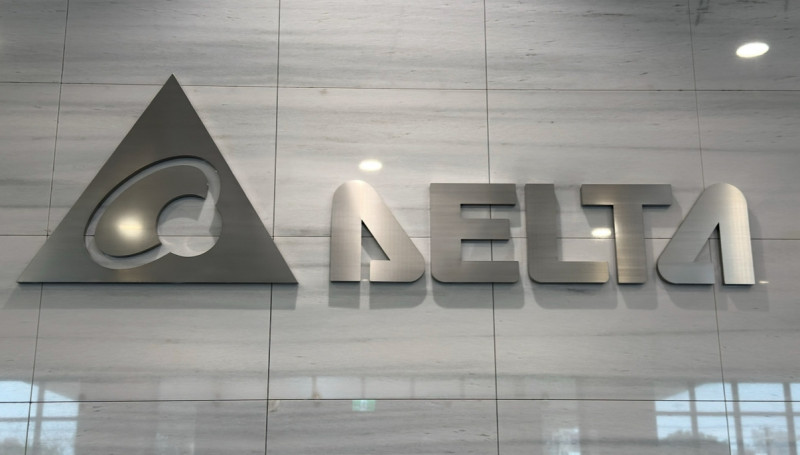 台達電受惠於輝達欽點成為下一代產品合作夥伴，下半年營運前景看旺。（記者方韋傑攝）