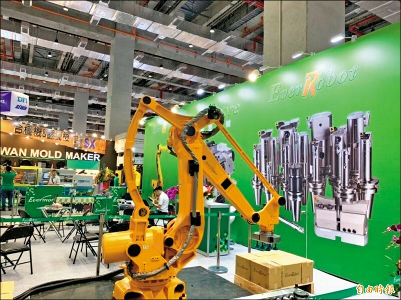 工具機公會過去說明，銷美稅率適用對等關稅疊加。（記者林菁樺攝）