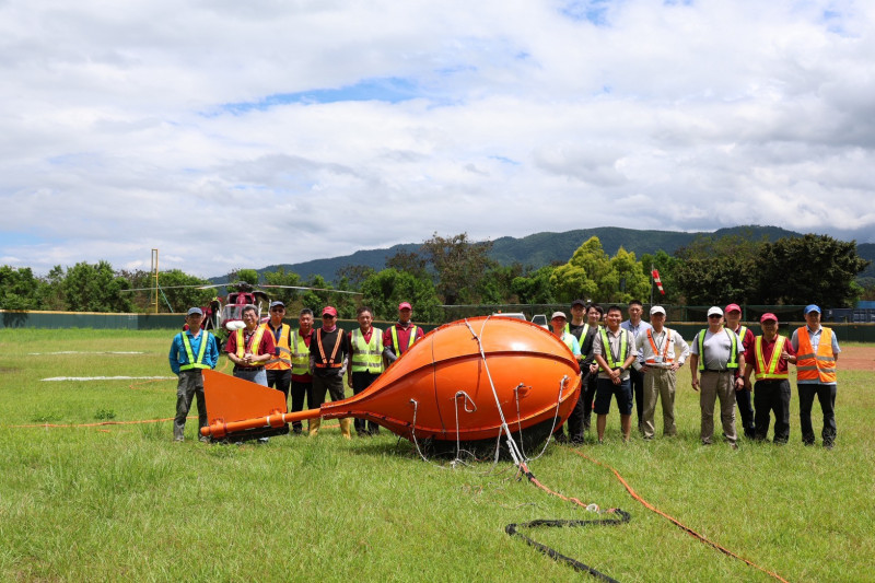 國內首度執行的 MobileMT 空載大地電磁探測計畫。（經濟部提供）