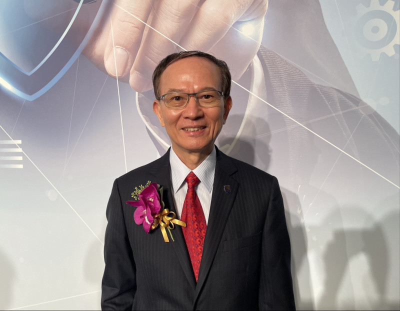 中華資安第三季將掛牌上市。圖為董事長陳明仕。（記者歐宇祥）