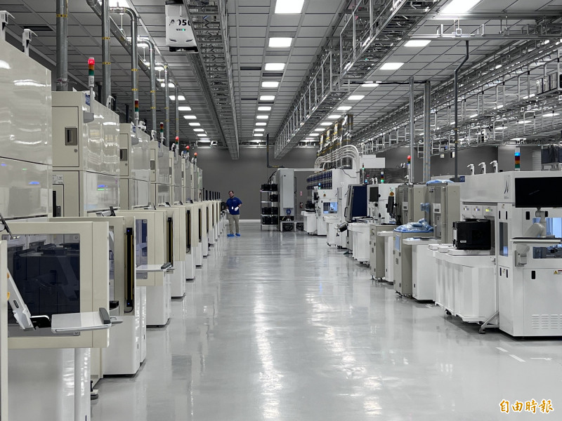 環球晶美國德州廠內部。（記者林菁樺攝）