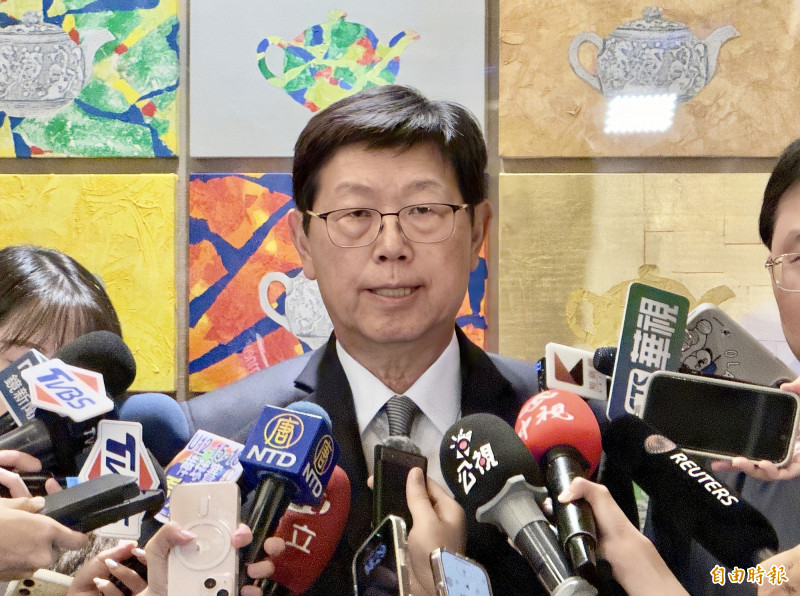 鴻海董事長劉揚偉說，鴻海已與日本軟銀合作，將在美國俄亥俄州共建AI資料中心設備基地。（記者方韋傑攝）