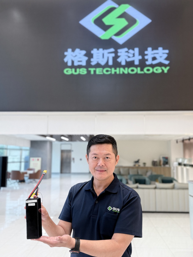 格斯科技*高性能電芯系統將於9月國防展亮相。圖為發言人許志帆。（業者提供）