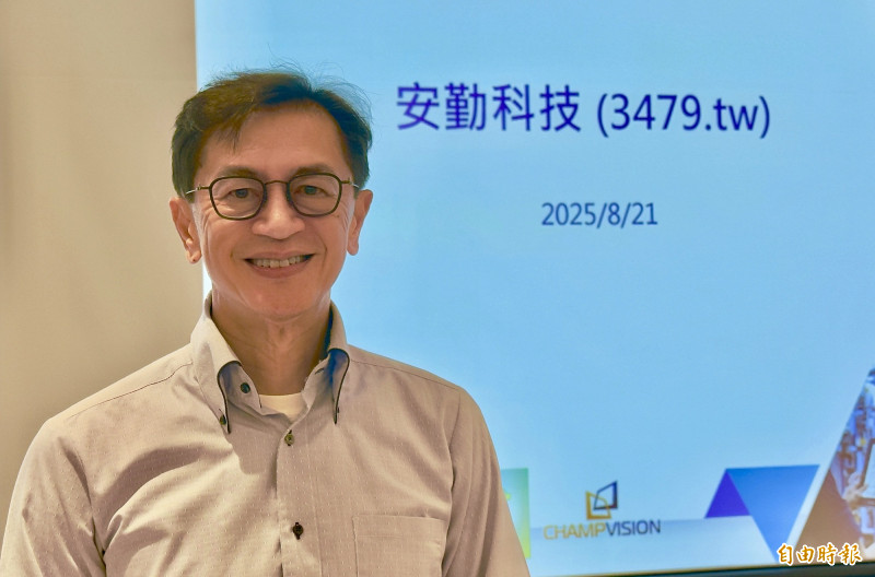 安勤總經理張嘉哲看好併購誠屏除了有利於擴大營收規模，同時增加公司在利基型市場的發展。（記者方韋傑攝）