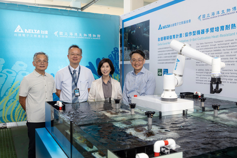 台達電以科技力量投入珊瑚復育。（台達電提供）