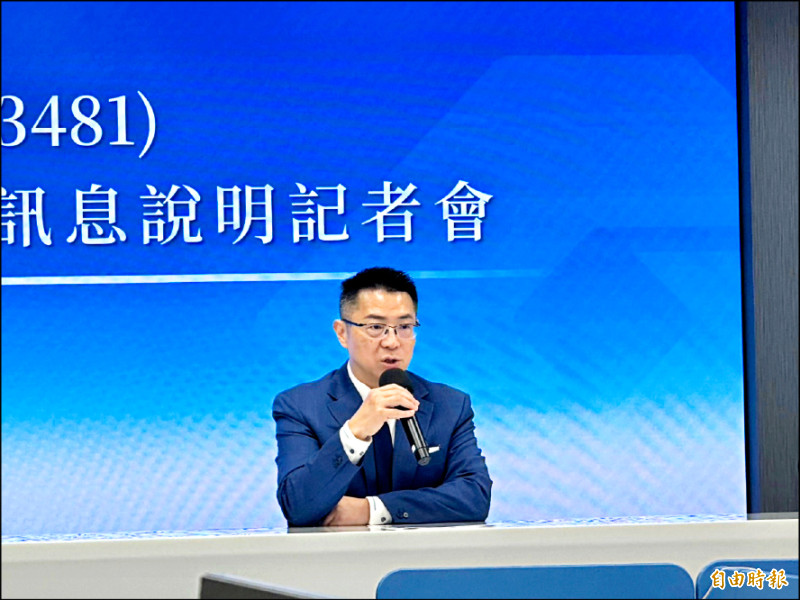 群創日前在法說會上，董事長洪進揚釋出FOPLP開始出貨訊息。（資料照，記者陳梅英攝）