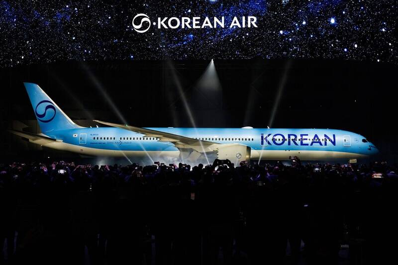 大韓航空傳出將向波音公司訂購約100架客機。（彭博）