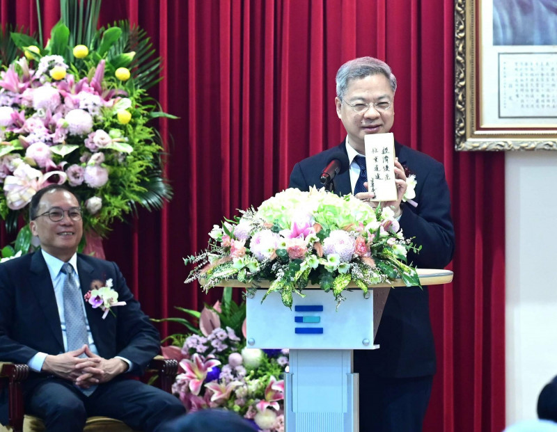 經濟部長龔明鑫。(記者王藝菘攝)