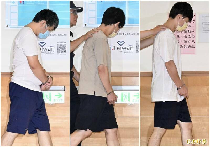 台積電爆發2奈米技術外洩案，高檢署偵結起訴，昨進行移審，合議庭裁定陳力銘（左）、戈一平（中）、吳秉駿（右）3嫌羈押禁見3個月。（資料照，記者羅沛德攝）