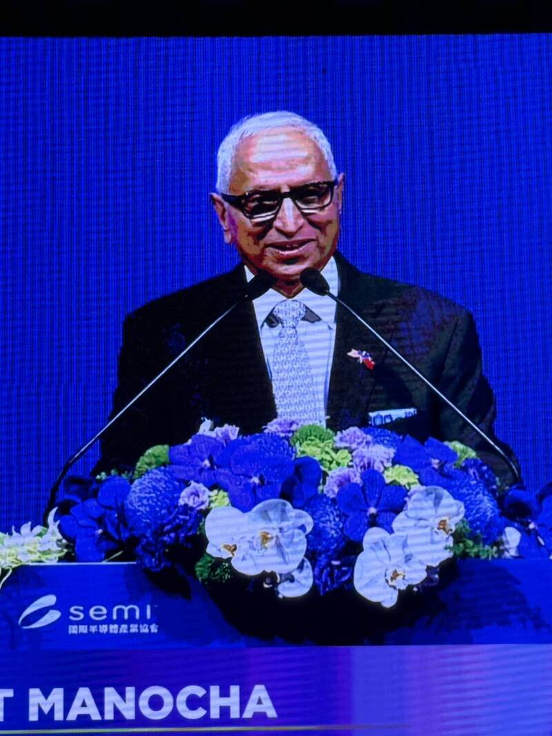 SEMI全球總裁執行長Ajit Manocha。(記者洪友芳攝)