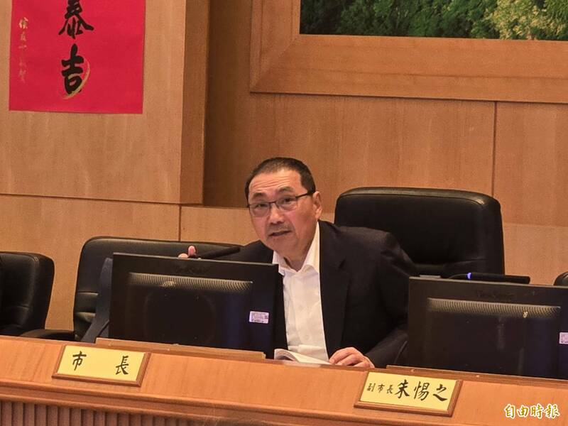 針對新北市受關稅衝擊的企業放無薪假，新北市長侯友宜要求相關單位做好因應及輔導措施。（記者賴筱桐攝）