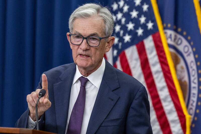 聯準會主席鮑爾（Jerome Powell）。（歐新社）