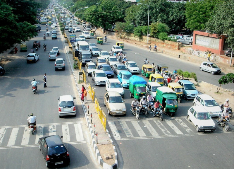 觀察今年前8月對新南向放款成長，印度增加金額為404億。圖為印度新德里（記者王孟倫攝）