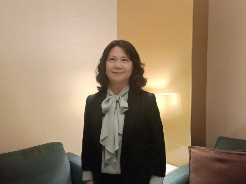 新安東京海上產險總經理賴麗敏2年前上任後，積極發展商業險業務，成效已經顯現。（記者李靚慧攝）