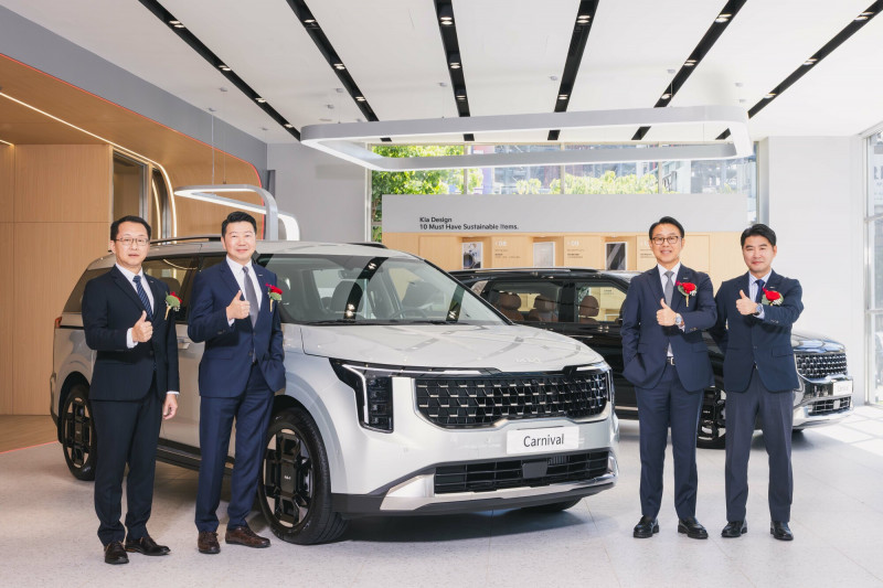 Kia汽車總代理台灣森那美起亞今日推出全新的Carnival同級唯一8人座車型。（台灣森那美提供）