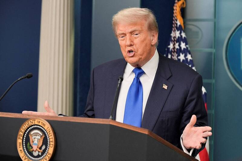 美國總統川普(Donald Trump)。(路透資料照)