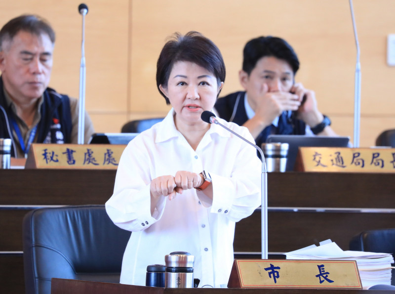 台中市長盧秀燕表示,美對台稅率不能高於台灣週邊競爭國。(記者蘇金鳳攝)