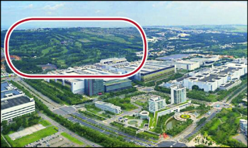 中科管理局表示,台積電二期第四季如期開工。(中科管理局提供,劃框處攝)