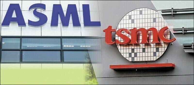 科技股分析師查漢（Harsh Chauhan）撰文指出，台積電和艾司摩爾（ASML）在全球AI推廣中發揮關鍵作用，值得投資人在10月時買進。（本報合成照片，路透、彭博）