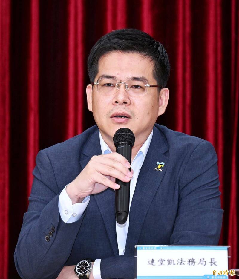 法務局長連堂凱。（記者方賓照攝）