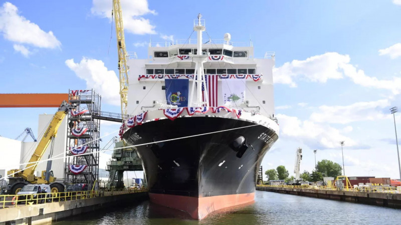 美中互徵「港口費」，貿易戰延燒至航運業。（法新社檔案照）