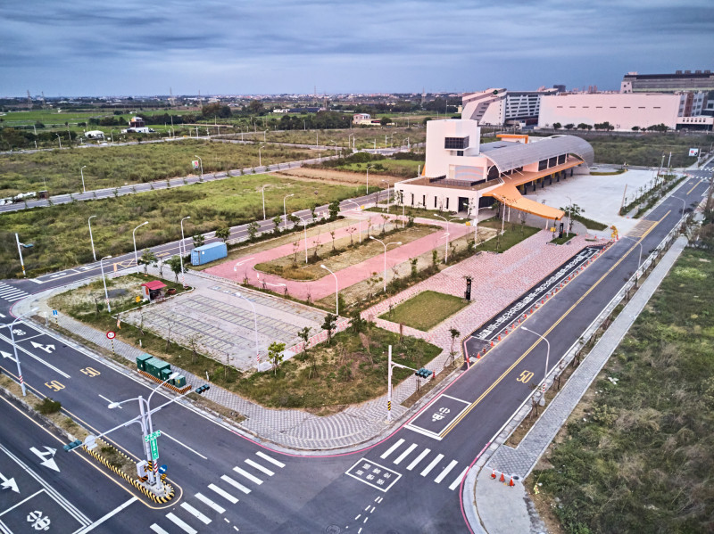 新營客運轉運中心市地重劃區示意圖。（地政局提供）
