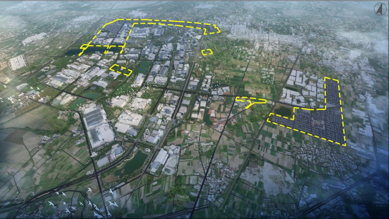 「台南市南科特定區開發區塊A、B、C、D、E、N、O區段徵收計畫」獲得內政部審議通過,預計11月中旬辦理徵收公告,12月完成補償費發放,明年上半年展開工程施作。(台南市地政局提供)