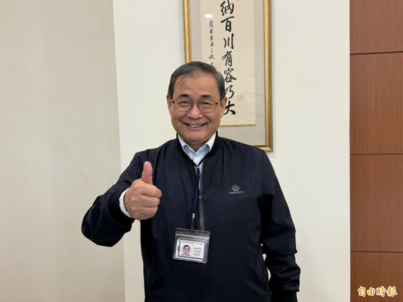 欣興董事長曾子章。(記者卓怡君攝)