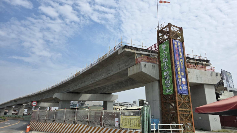 北外環快速道路持續推動,促進區域發展。(記者洪瑞琴攝)