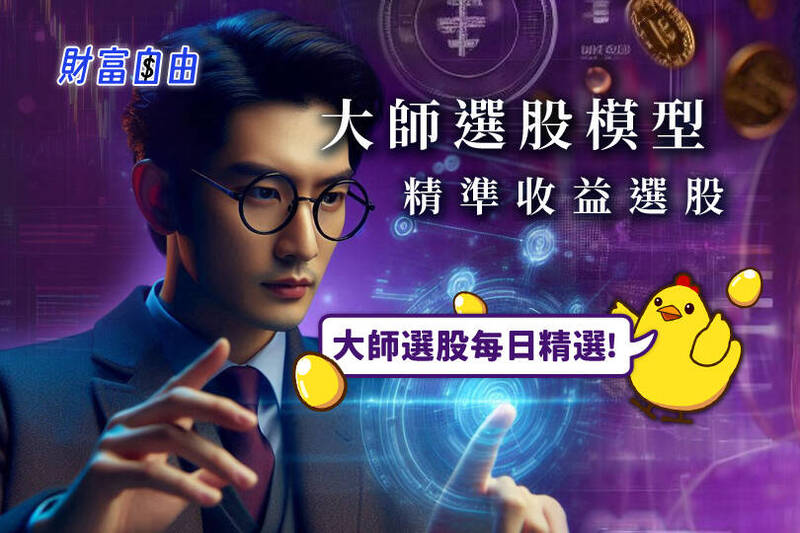 自由時報「財富自由」頻道與台灣經濟新報合作,精選【投資大師選股-價值型選股專家】,讓您投資理財更輕鬆!