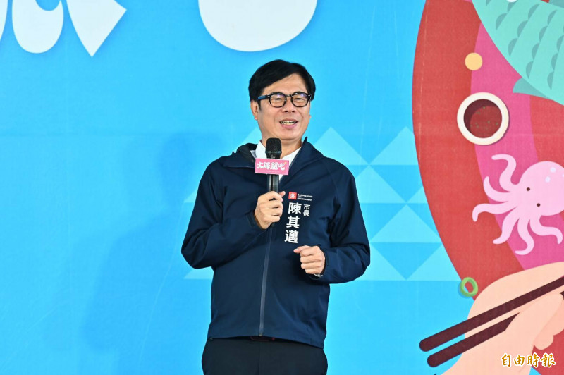 鴻海將投資159億蓋亞灣旗艦總部，陳其邁以高雄優勢擘劃高科技藍圖。（記者李惠洲攝）