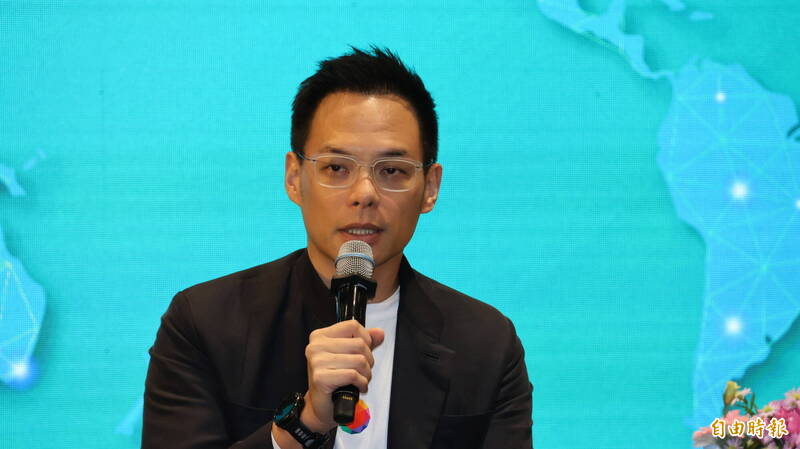 台灣大哥大總經理林之晨31日出席企業諮詢委員會(ABAC)代表新聞說明會。(記者黃靖媗攝)