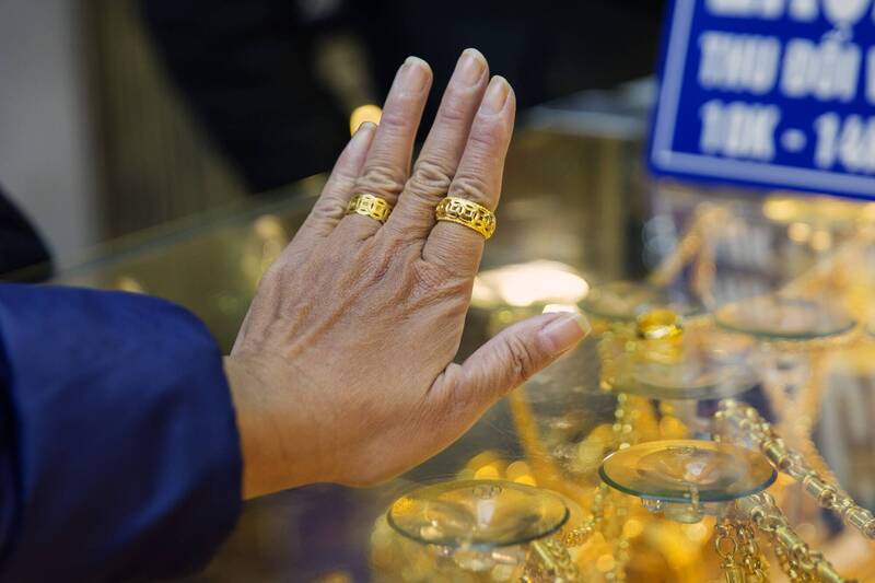 越南人非常喜愛黃金,將其視為保值與投資工具。(彭博)