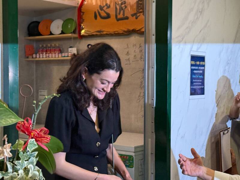 黃仁勳女兒黃敏珊。（中央社資料照）