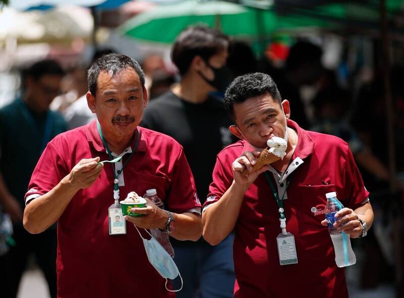 泰國登亞洲最大冰淇淋出口國。（歐新社）