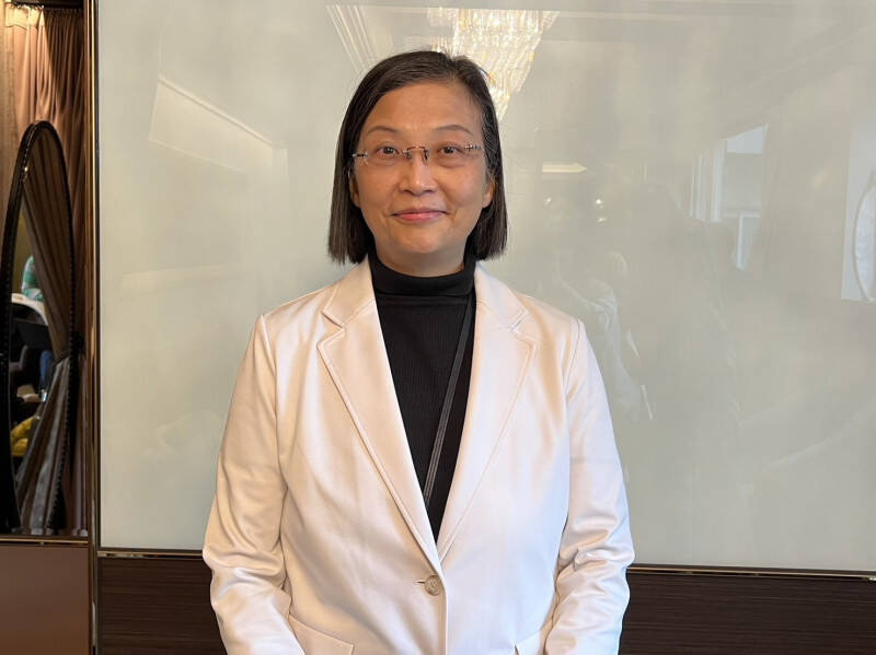 矽晶圓大廠環球晶（6488）今董事會通過第三季財報，稅後淨利19.7億元，稅後每股盈餘4.12元。圖為環球晶董事長徐秀蘭。（資料照，記者洪友芳攝）