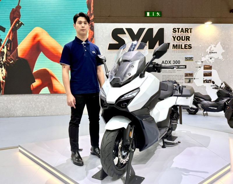 三陽少主吳奕成米蘭機車展帥氣秀實力 搶攻外銷市場