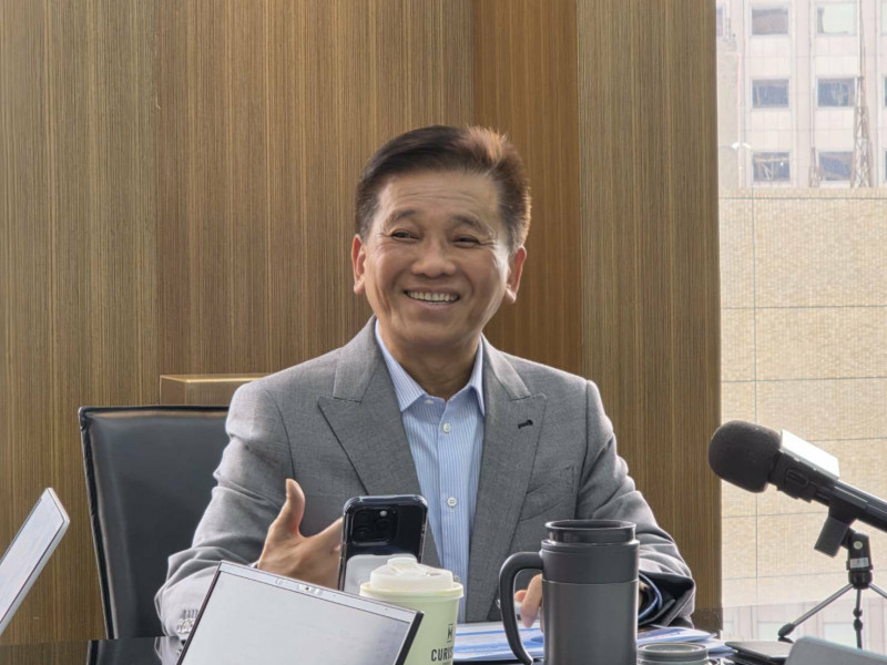 台驊總經理顏益財。（記者王憶紅攝）