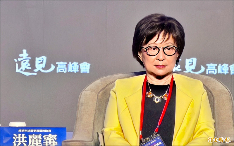 緯穎董事長洪麗寗表示，公司在全球化策略下持續深化美洲佈局。（記者方韋傑攝）