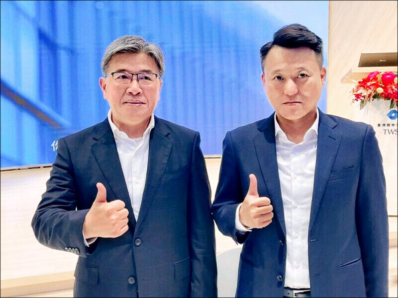 建準昨日舉辦線上法說會。圖左為財務長李為仁，右為執行副總吳晉賜。（資料照）