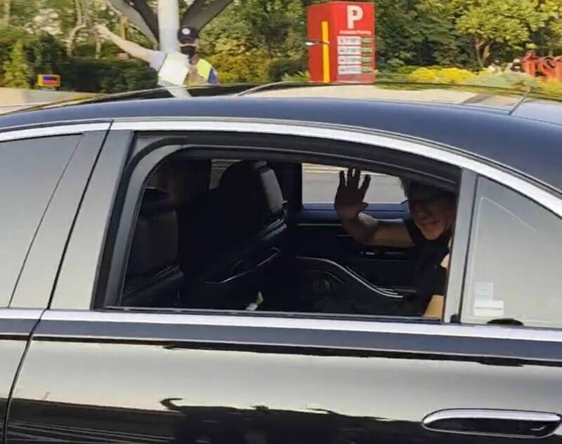 黃仁勳參觀台積電3奈米廠。（民眾提供）