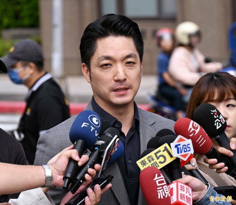 蔣萬安今天出席捷運東環段CF760區段標工程開工動土典禮。（記者方賓照攝）