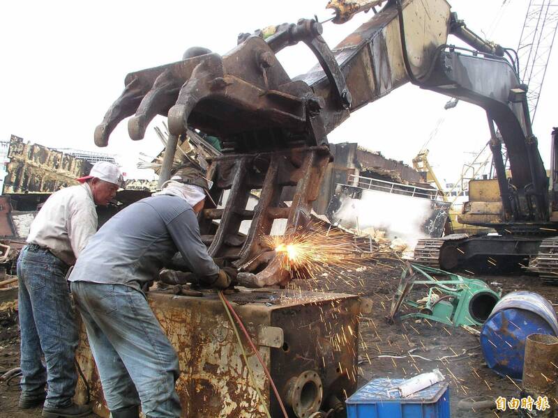 台灣過去也曾有過「拆船王國」的名號。（資料照）