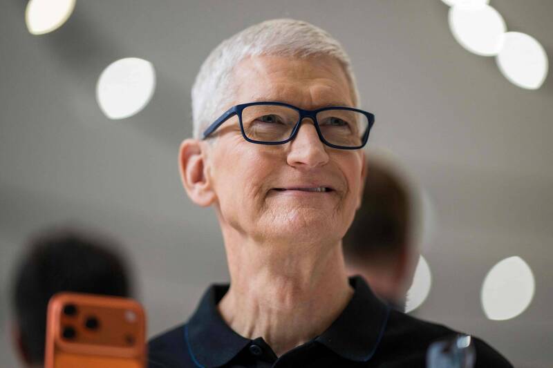 蘋果執行長庫克（Tim Cook）。（法新社資料照）