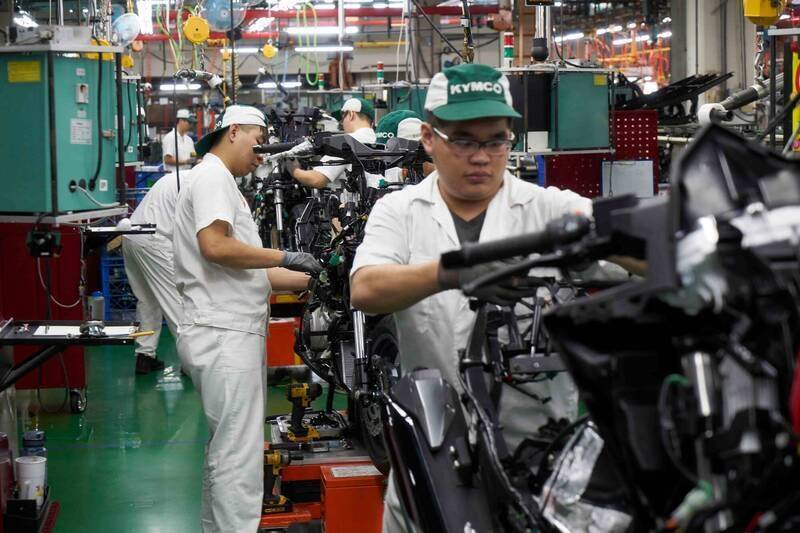 根據車輛公會統計，今年前9月台灣機車出口額49億元。（資料照，圖由光陽提供）