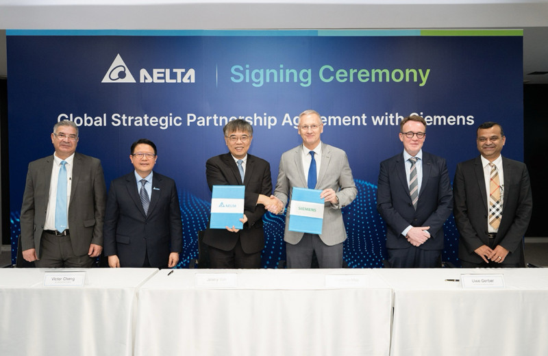 台達電（2308）攜手德國工業大廠西門子旗下智慧基礎設施部門形成戰略聯盟，共同鎖定模組化電力基建的預製解決方案。（泰達電提供）