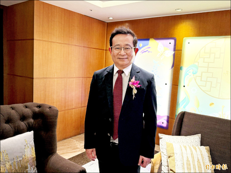 信驊董事長林鴻明對明年看法樂觀。（記者卓怡君攝）